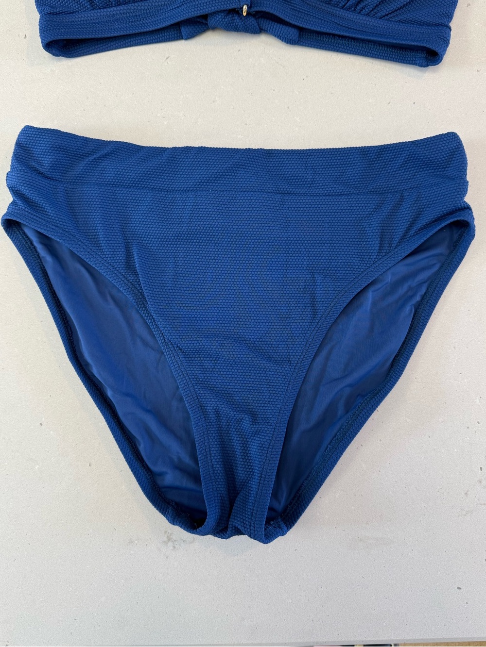 Tommy Bahama Island Cays High Waist Bikini Bottoms Indigo Tide Blue - Picture 5 of 8